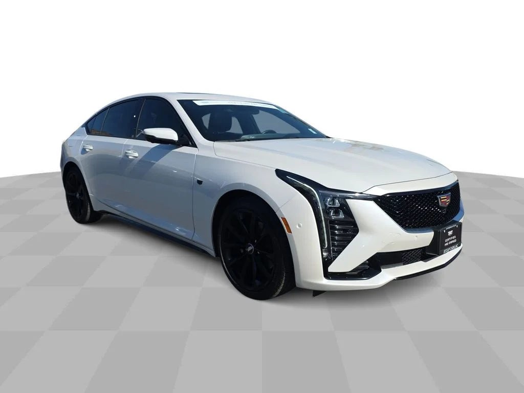 Used 2025 Crystal White Tricoat Cadillac Sport image 2