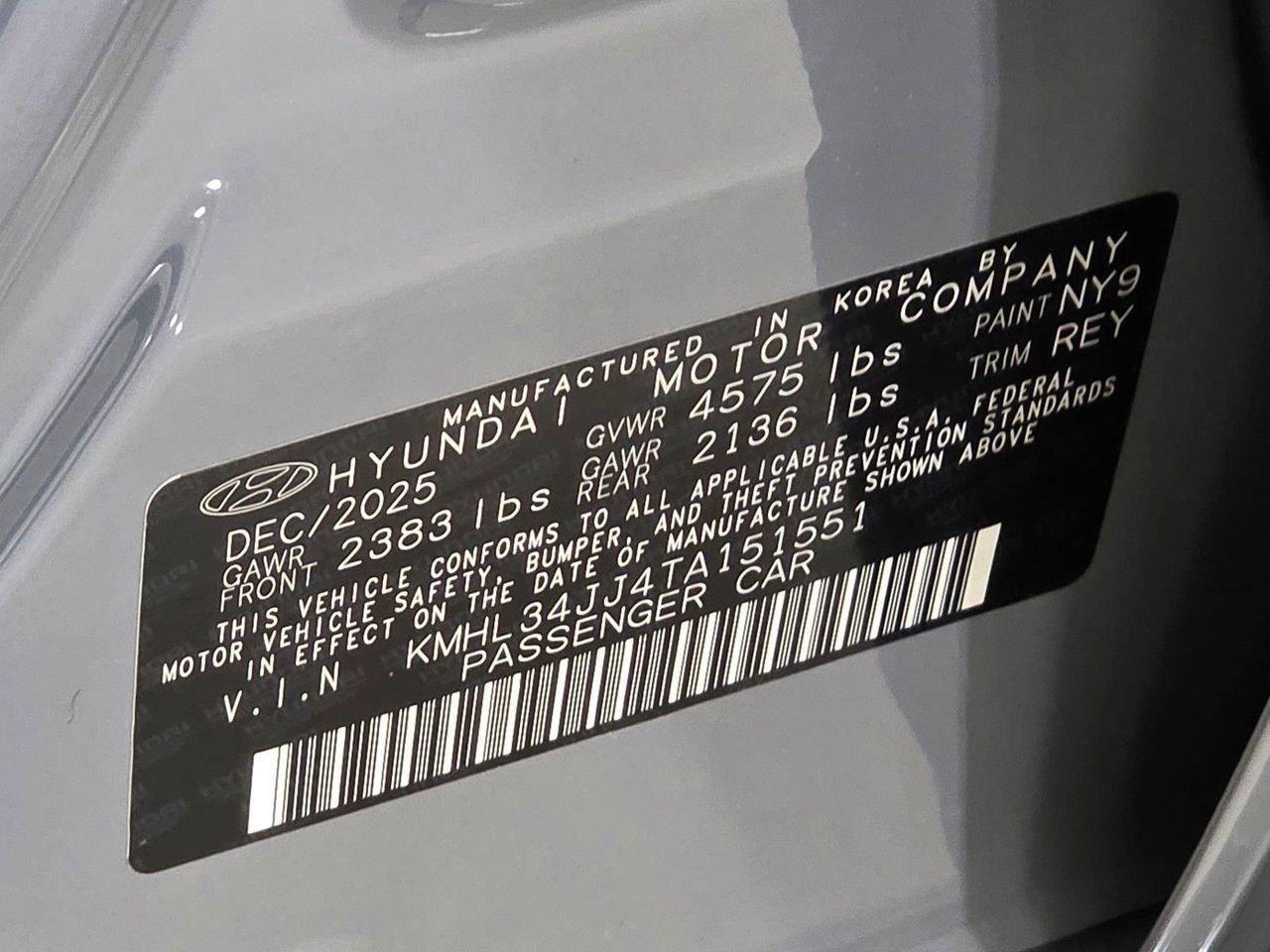 New 2026 Transmission Blue Hyundai SEL image 34