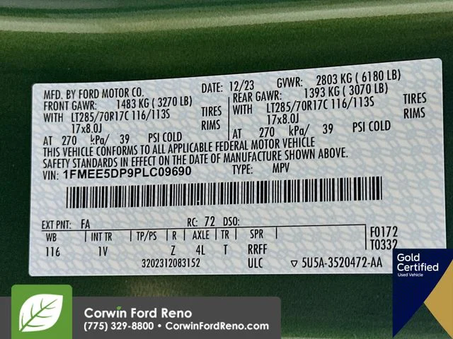 Certified Used 2023 Eruption Green Metallic Ford Badlands image 35