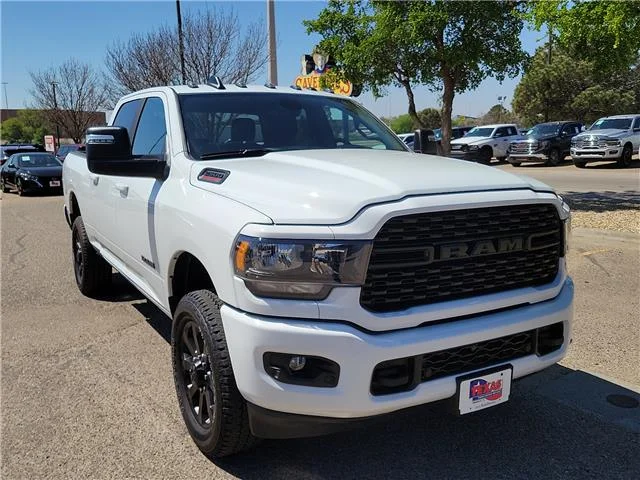Used 2024 Bright White Clearcoat RAM Big Horn 4x4 Crew Cab 6.3 ft. box 149 in. WB image 6