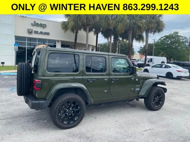 Used 2024 Green Jeep Sahara 4xe image 3