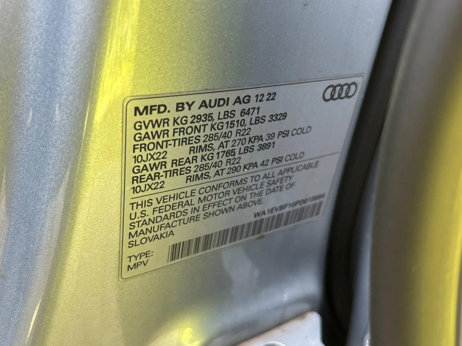 Used 2023 Satellite Silver Metallic Audi Premium Plus image 11