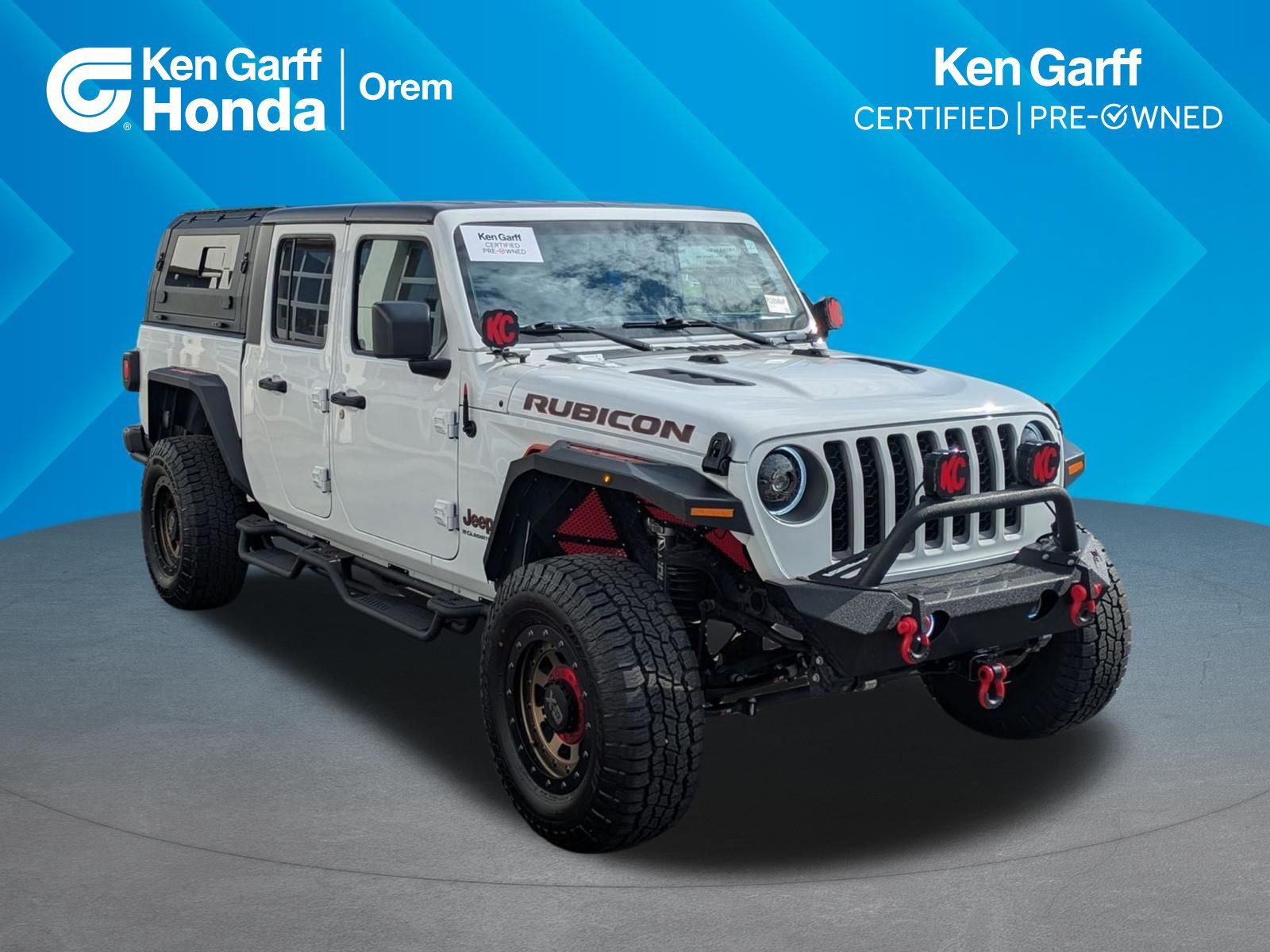 Used 2023 Bright White Clearcoat Jeep Rubicon image 1