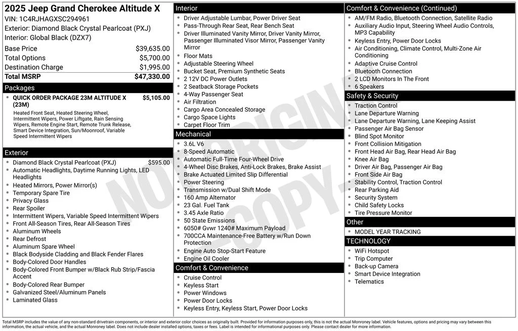 Used 2025 Black Jeep Altitude X image 26