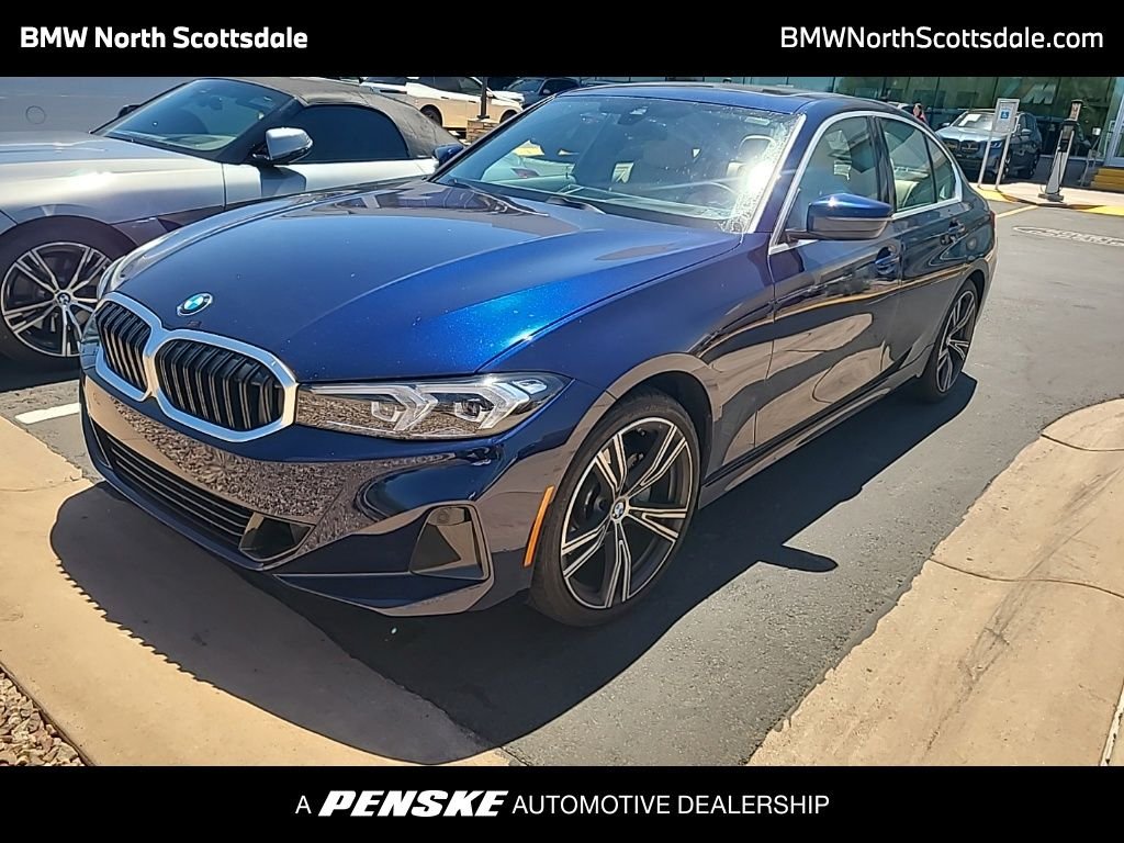 Certified Used 2024 Blue BMW 330i image 1