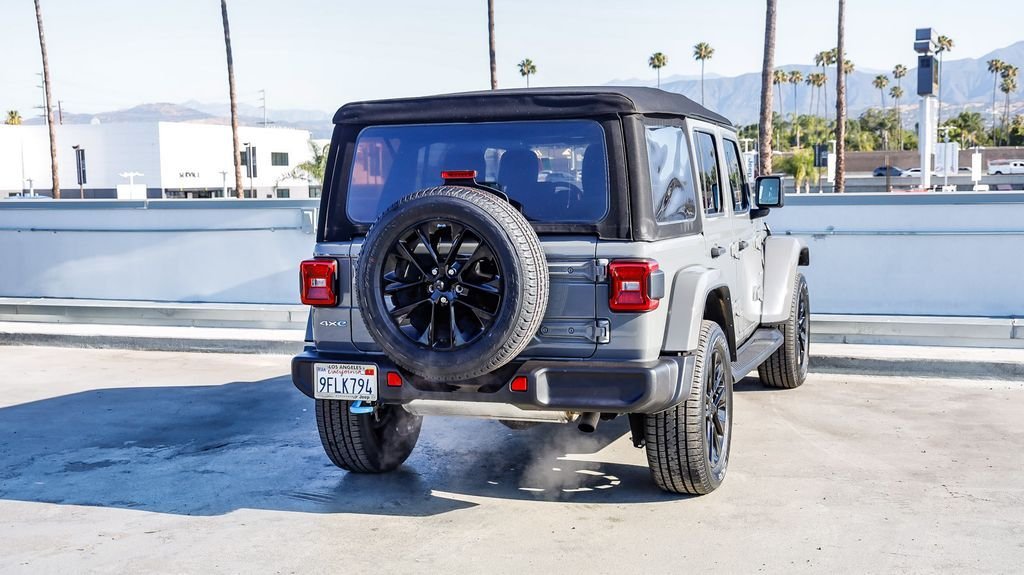 Used 2023 Gray Clearcoat Jeep Sahara 4xe image 9