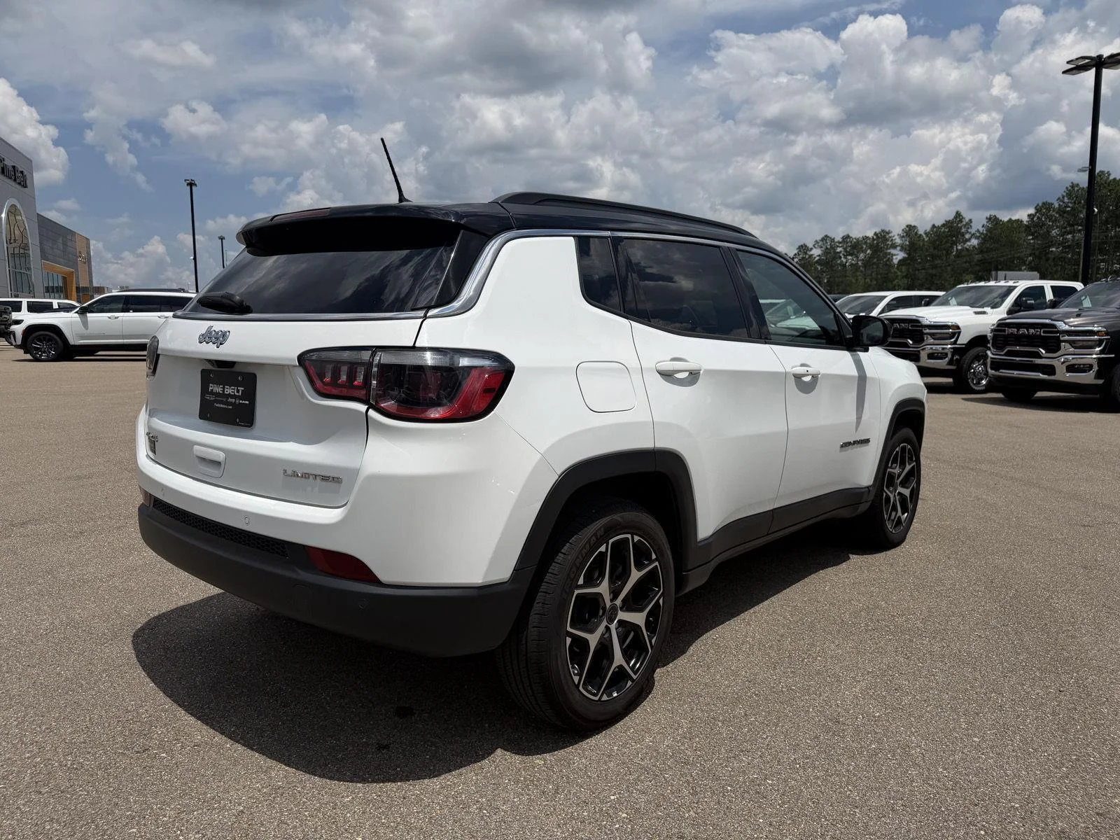 Used 2025 Bright White Clearcoat Jeep Limited image 6