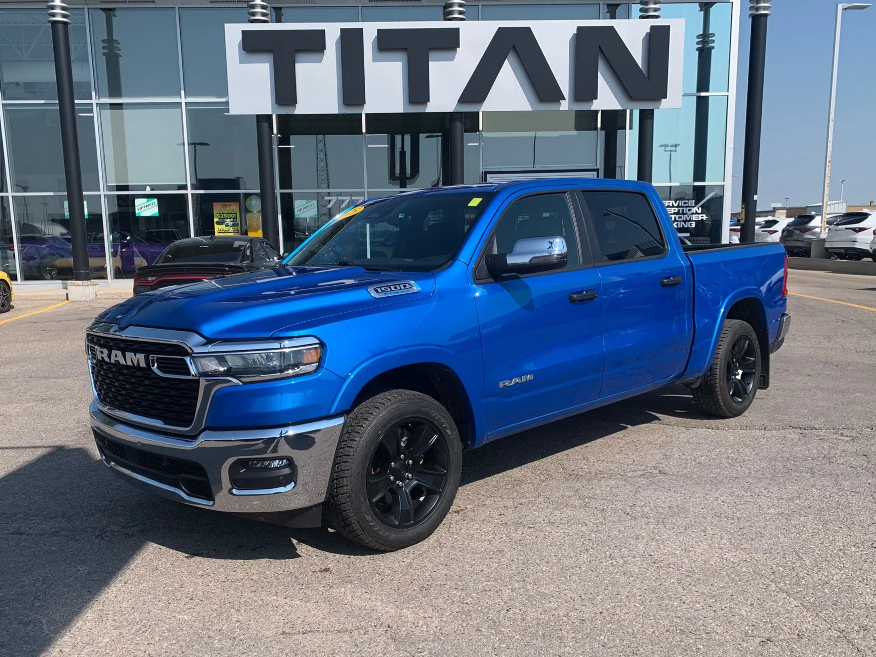 Certified Used 2025 Hydro Blue Pearl Ram Big Horn 4x4*6 Pass | Adaptive Cruise | Remote Start | Htd Seats | Htd Wheel | Lane Keep Assist image 2