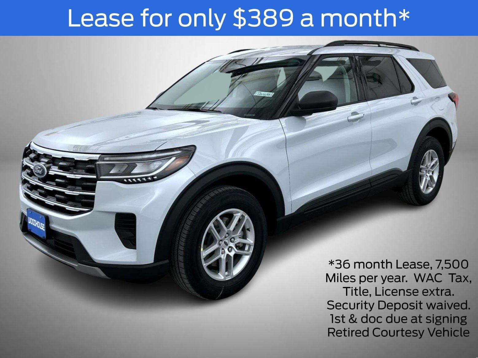 Lease for $389 a month for 36 months 7,500 miles per year*