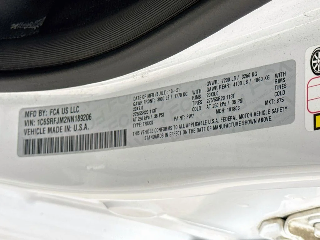 Used 2022 White Ram Laramie image 32