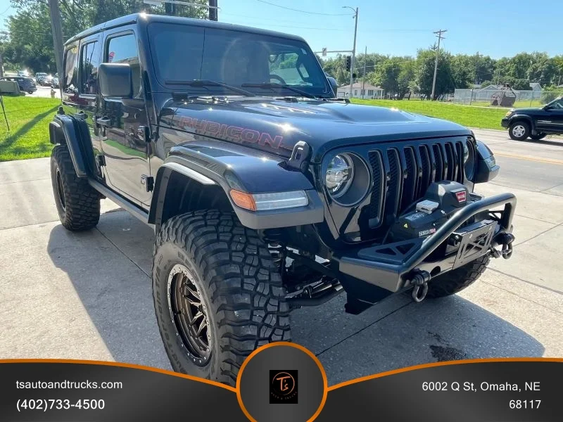 Used 2018 Black Jeep All New Rubicon Sport Utility 4D image 4