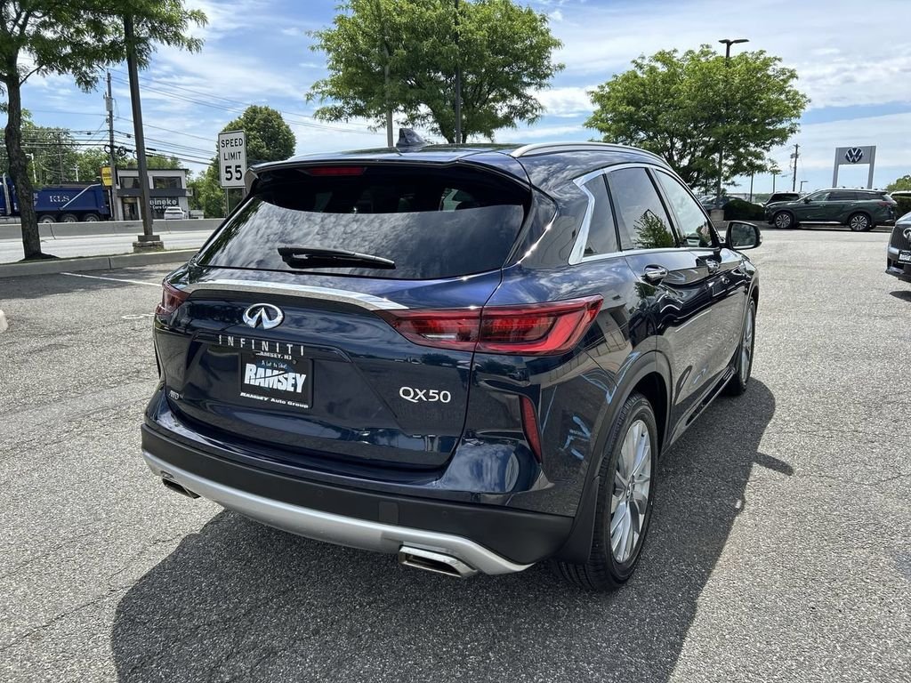 Certified Used 2023 Blue INFINITI LUXE image 8