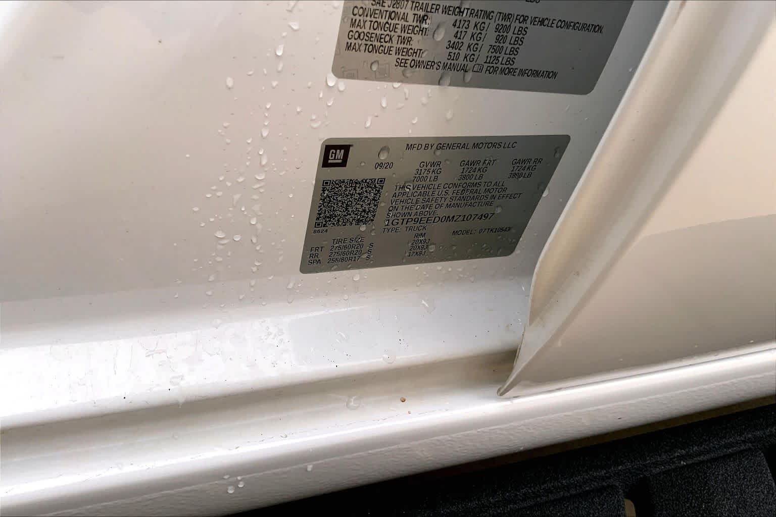 Used 2021 Summit White GMC AT4 image 66