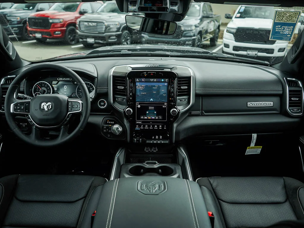 New 2026 Diamond Black Crystal Pearlcoat RAM LARAMIE image 12
