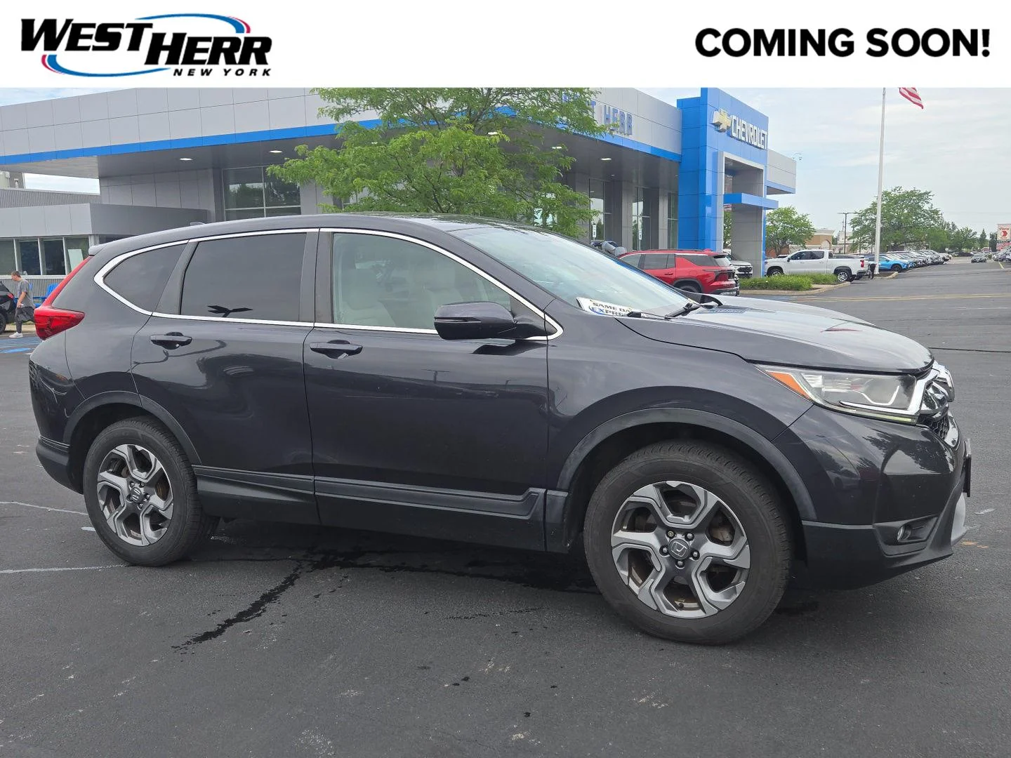 Used 2018 Gunmetal Metallic Honda EX image 1