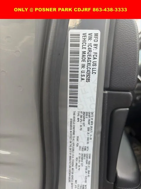 Used 2020 Gray Jeep Altitude image 7