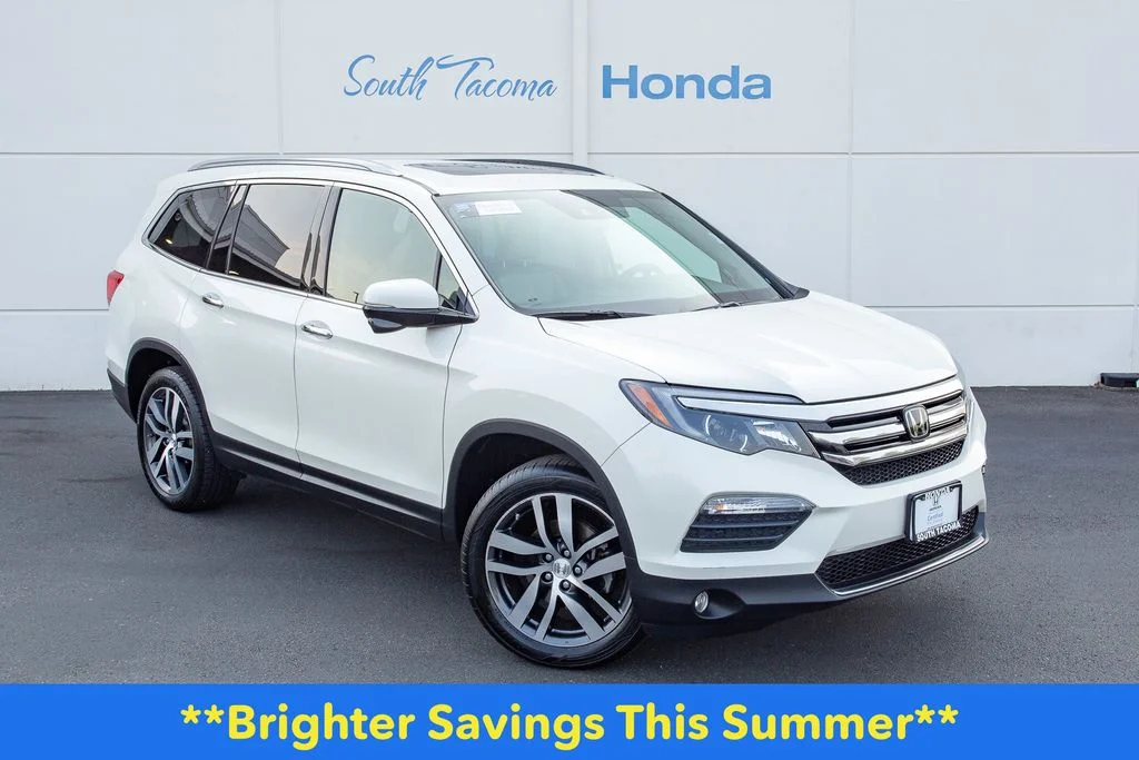 Certified Used 2017 White Diamond Pearl Honda AWD Touring image 1