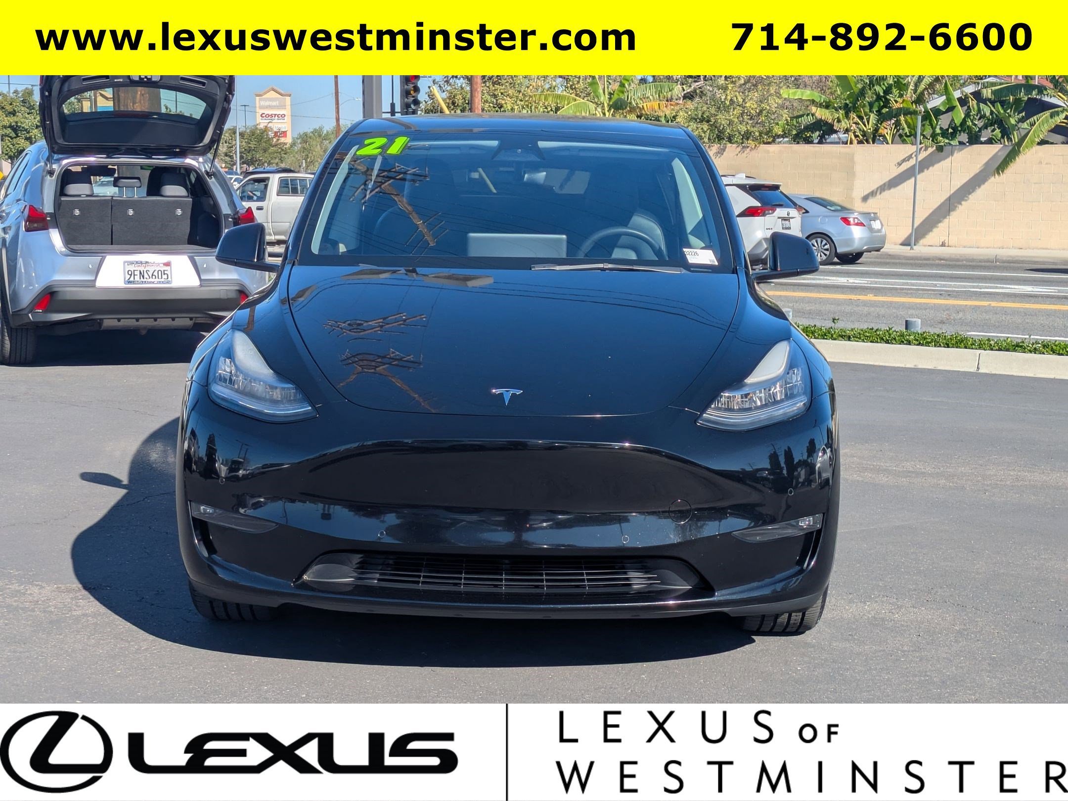 Used 2021 Tesla Model Y Long Range with VIN 5YJYGDEEXMF190455 for sale in Westminster, CA