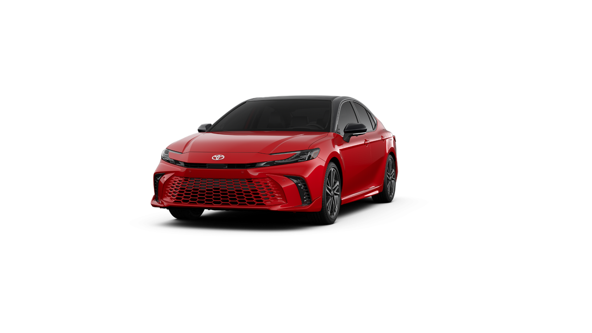 New 2027 Supersonic Red with Midnight Black Metallic roof Toyota XSE image 58