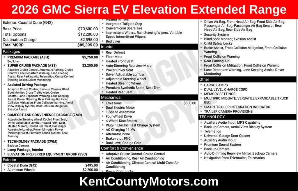2026 GMC Sierra EV