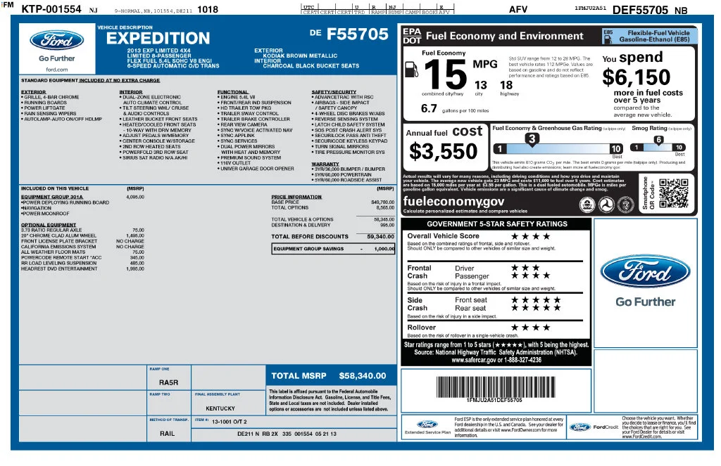 Used 2013 Brown Ford Limited image 5