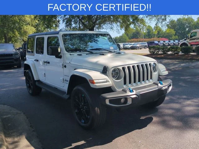 Used 2022 White Jeep Unlimited Sahara 4xe image 7