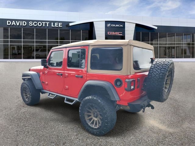 Used 2021 Red Jeep Unlimited Willys image 3