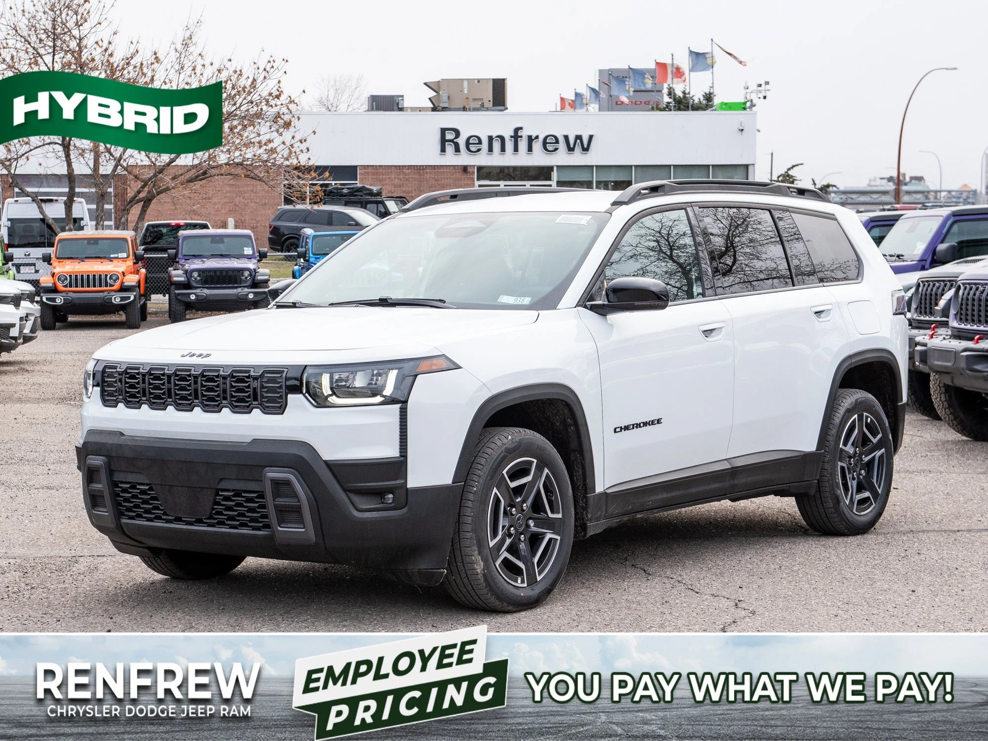 New 2026 White Jeep Limited * Hybrid image 1