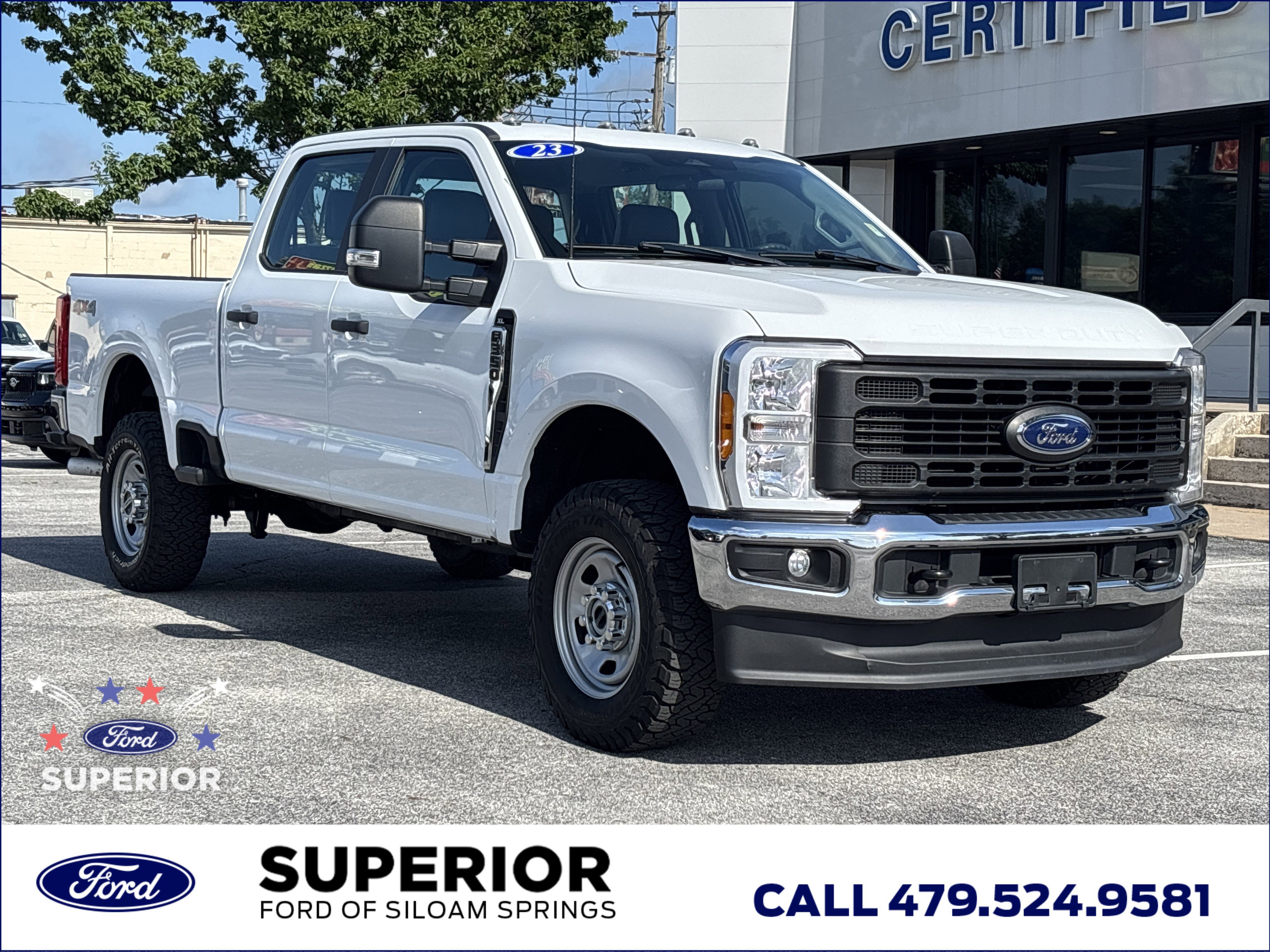 Used 2023 Oxford White Ford XL Crew Cab 4WD image 1