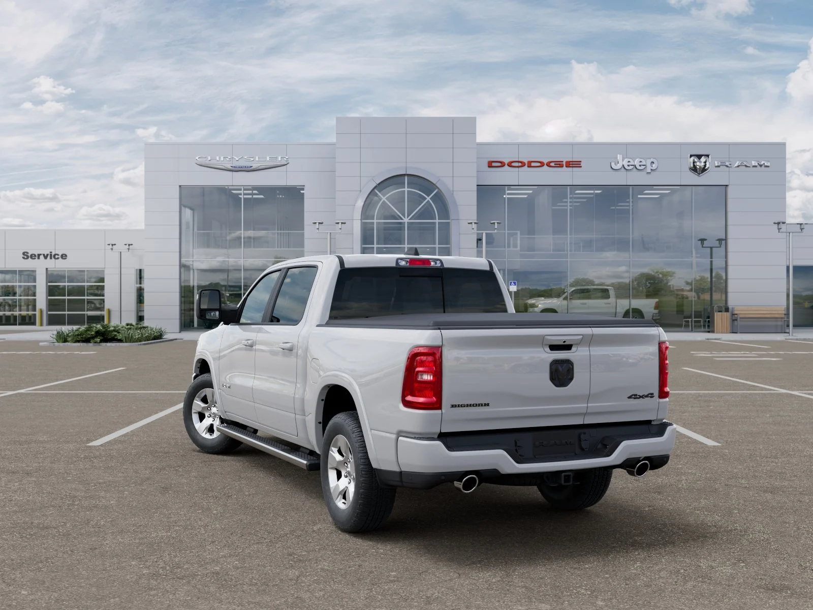 New 2025 Bright White Clear-Coat Exterior Paint RAM Big Horn/Lone Star image 30