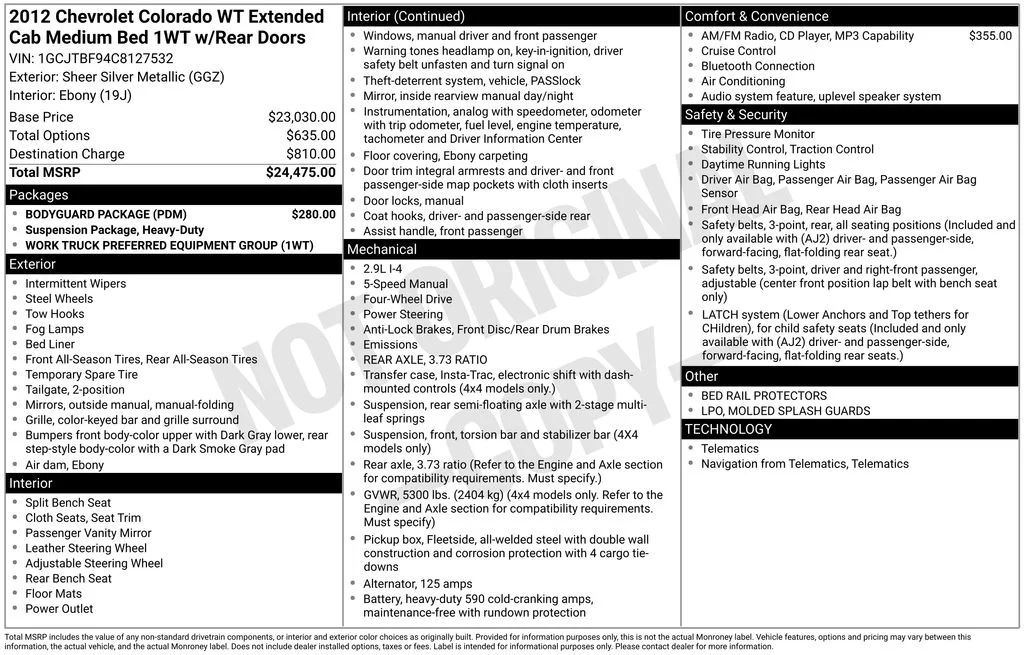Used 2012 Sheer Silver Metallic Chevrolet Work Truck image 13