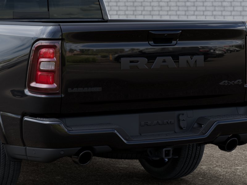 New 2026 Diamond Black Crystal Pearl-Coat Exterior Paint RAM Laramie Crew Cab 4x4 6