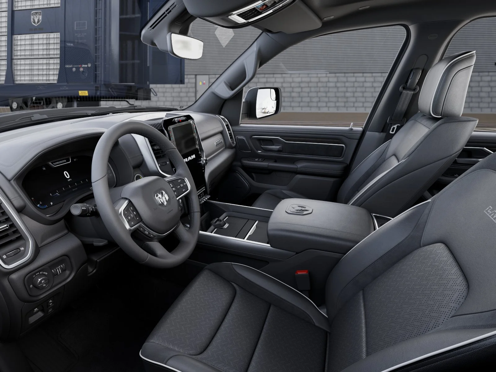 New 2027 Diamond Black Crystal Pearl-Coat Exterior Paint RAM Laramie image 48