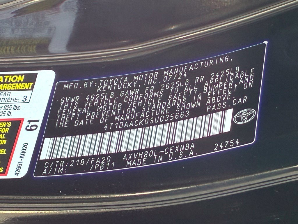 Used 2025 Black Toyota LE image 33