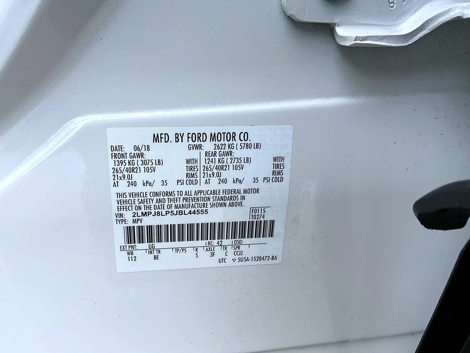 Used 2018 White Lincoln Reserve image 25