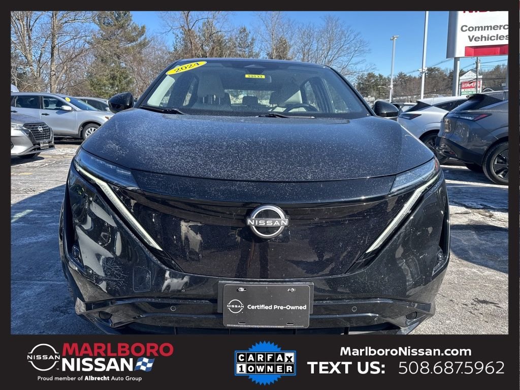 Certified 2024 Nissan ARIYA Engage+ with VIN JN1DF0BB7RM731256 for sale in Marlborough, MA