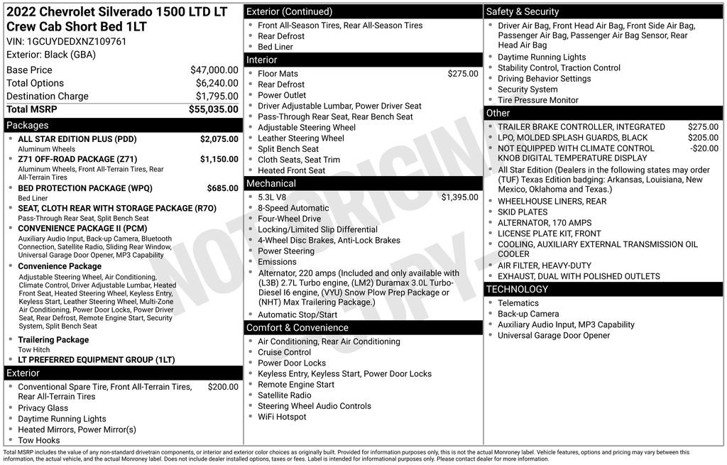 Used 2022 Black Chevrolet LT image 50