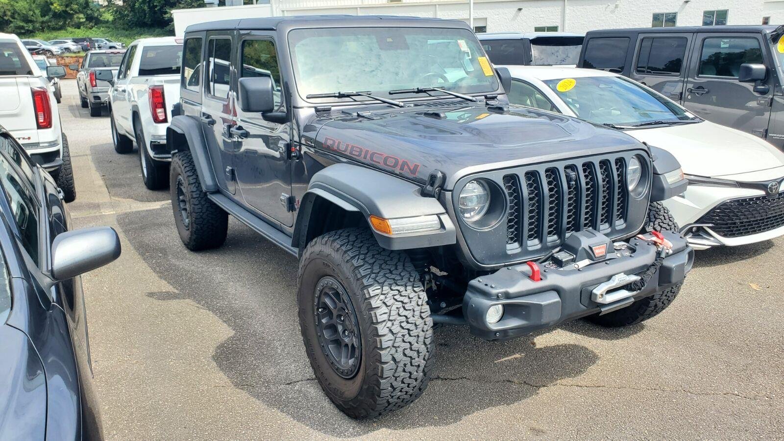 Used 2022 Granite Crystal Metallic Clearcoat Jeep Unlimited Rubicon image 2