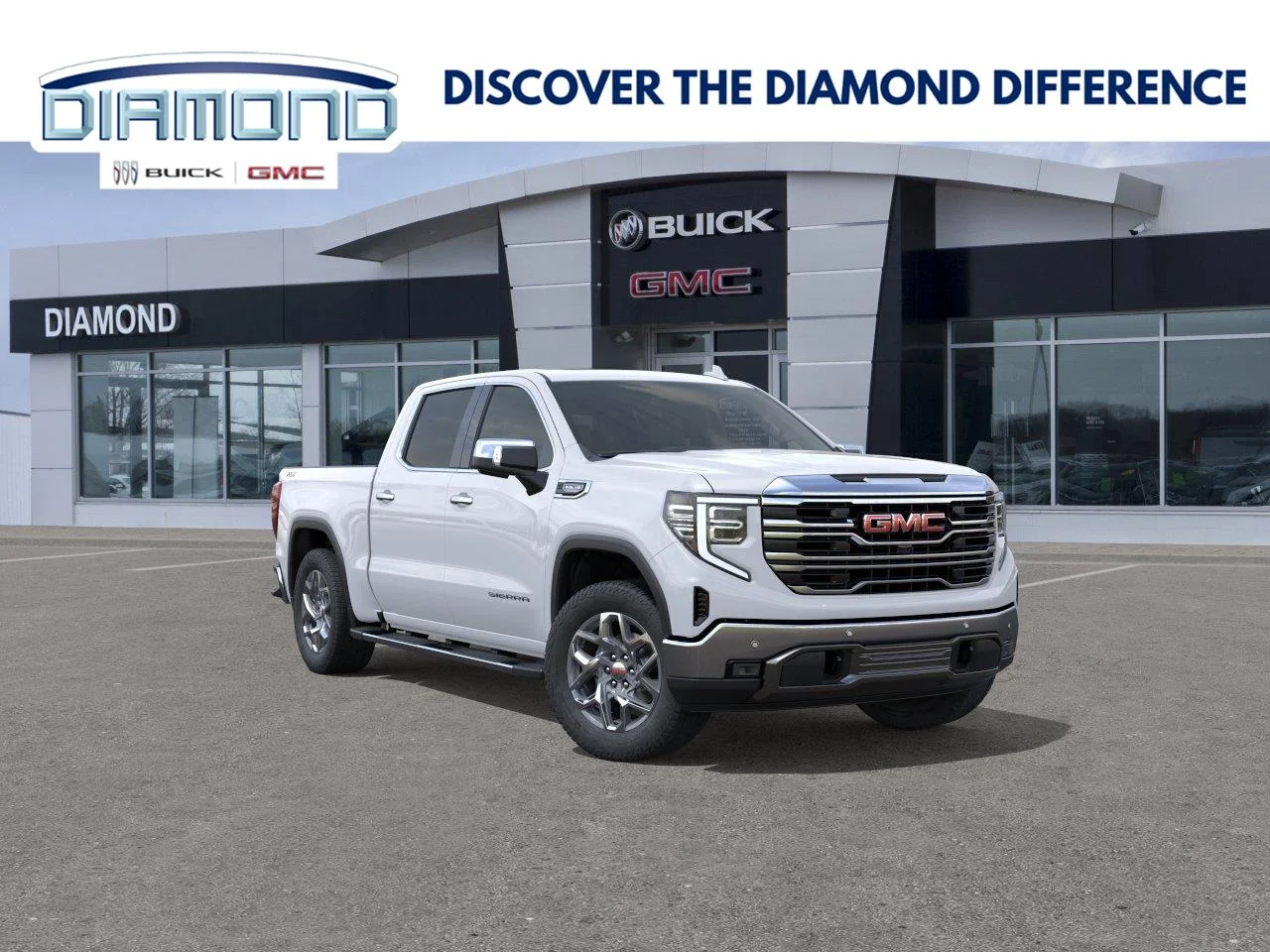 New 2026 Summit White GMC SLT image 1