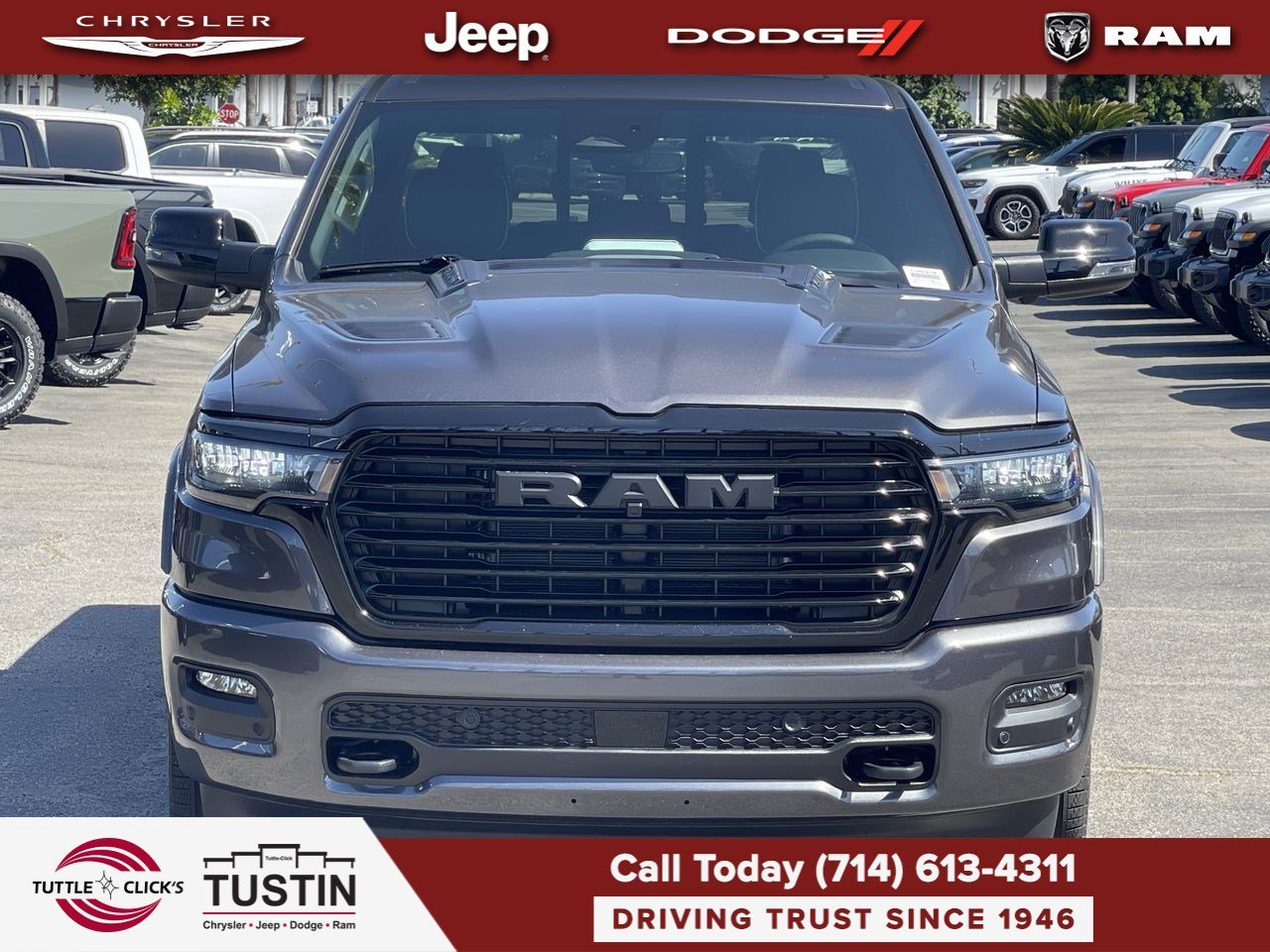 New 2026 Granite Crystal Metallic Clear-Coat Exterior Paint RAM Laramie image 2