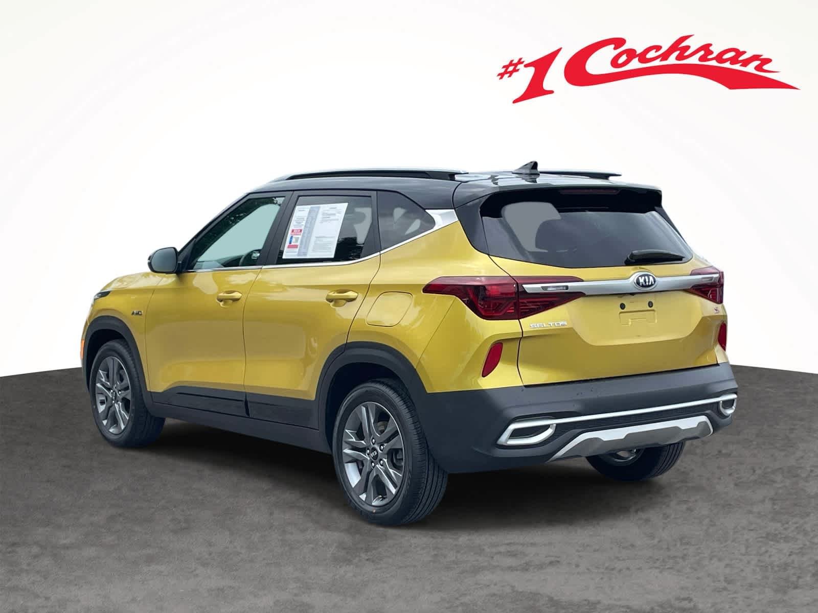 Certified Used 2021 Starbright Yellow/Black Roof Kia S image 14