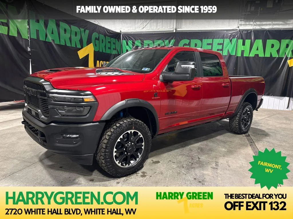 New 2026 Molten Red Pearl-Coat Exterior Paint RAM Rebel image 1