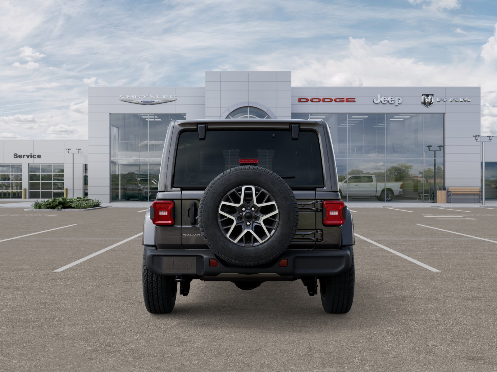 New 2025 Granite Crystal Metallic Clear-Coat Exterior Paint Jeep Sahara image 46