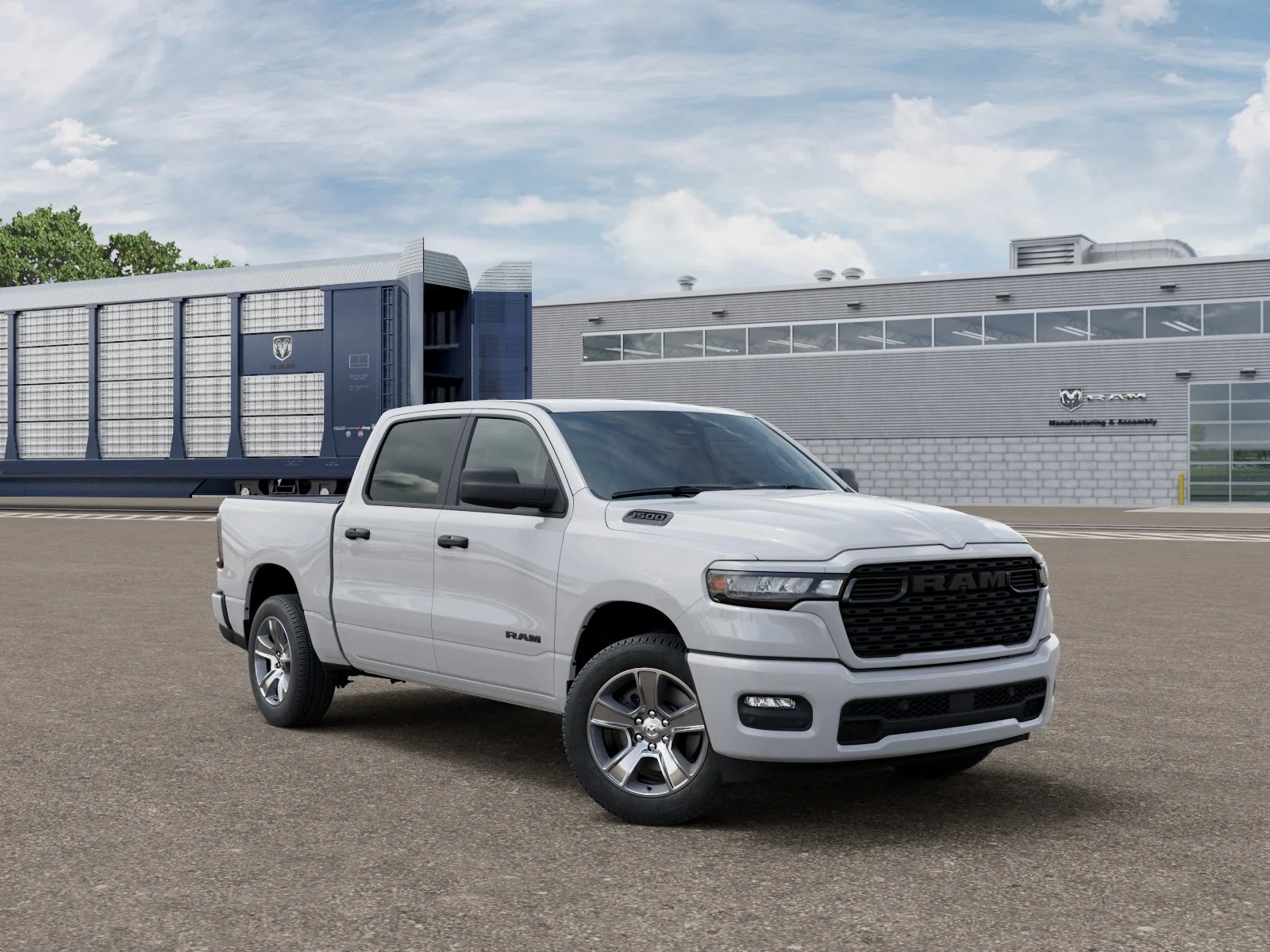 New 2026 Bright White Clear-Coat Exterior Paint RAM  image 3