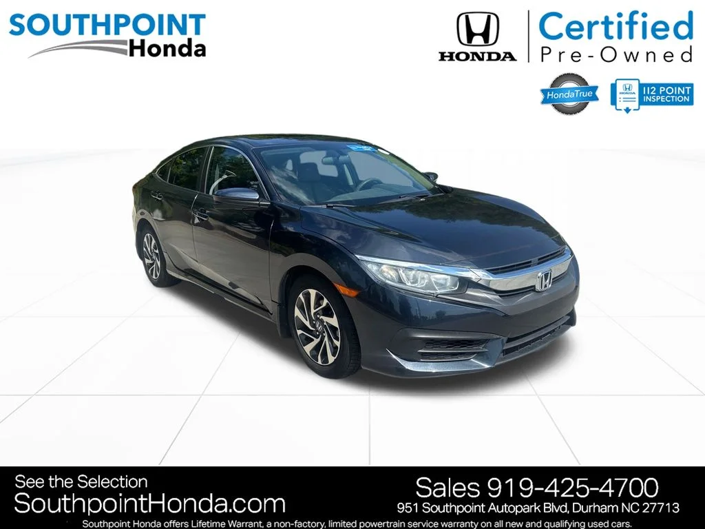 Certified Used 2017 Polished Metal Metallic Honda EX image 1