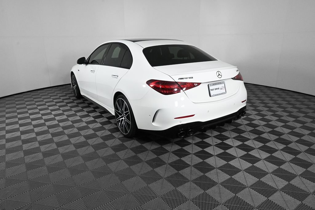 New 2026 Polar White Mercedes-Benz AMG® C 43 4MATIC® Sedan image 4