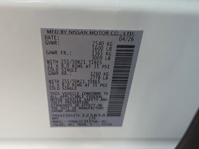 New 2026 White Nissan Platinum image 6