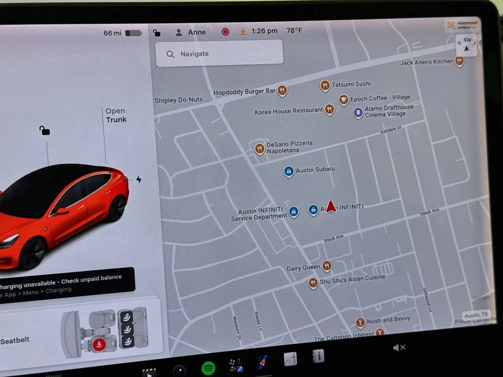 Used 2020 Red Tesla Standard image 15