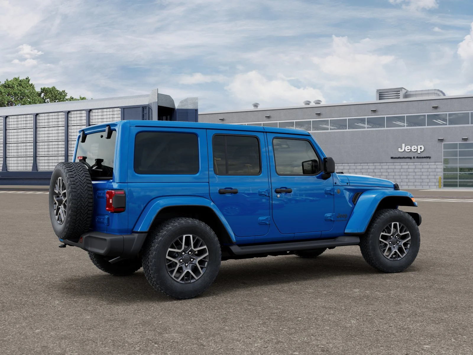 New 2026 Hydro Blue Pearl-Coat Exterior Paint Jeep Sahara image 2