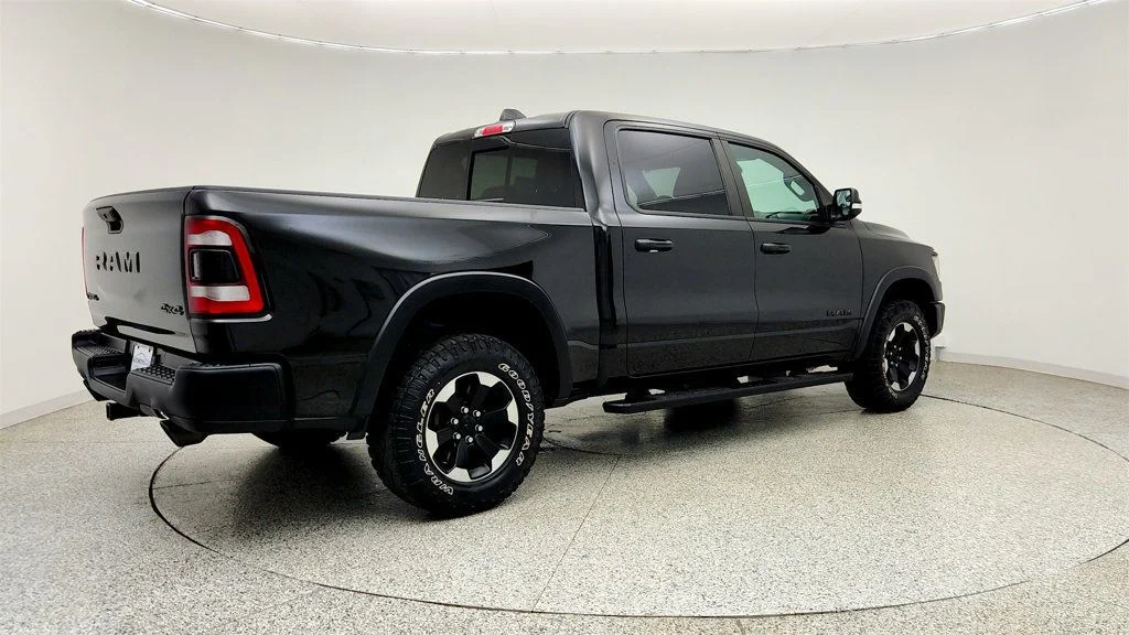 Used 2022 Diamond Black Crystal Pearlcoat Ram Rebel 4x4 Crew Cab 5